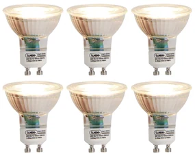 Set van 6 GU10 3-staps dim to warm LED lampen 6W 450 lm 2000K - 2700K
