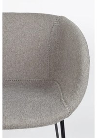Zuiver Feston Design Barkruk Grijze Stof