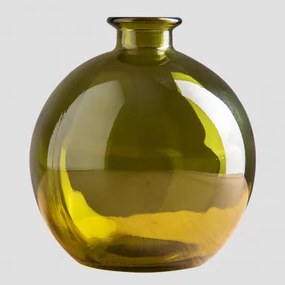 Vaas van gerecycled glas Kimma Groen – blad - Sklum