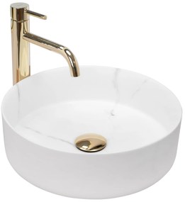 Opzetwastafel Rea Sami Marble Mat