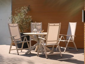 Royal Club Full Alu Recliner Loft-beige Aluminium Zand/Beige