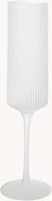 Mondgeblazen champagneglazen Ripple, 2-delig