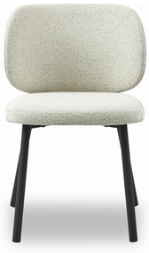 Boucle Eetkamerstoel Creme