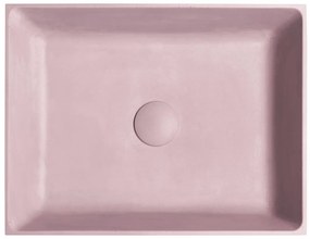 Sapho Formigo betonnen wastafel 47.5x36.5cm roze