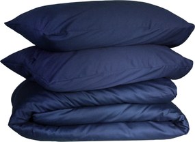 Dekbedovertrek Queen - 100% katoensatijn - 200x200/220 - blauw