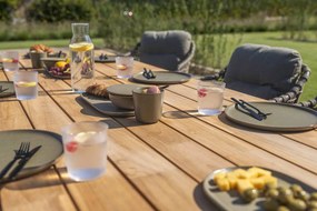 4 Seasons Outdoor Jura dining set olijfgroen met Noah tafel 260 cm * Sale *      taupe weerbestendig