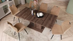 LEONEL Bruin Eik – MODERNE VOUWTAFEL TOT 180 cm!