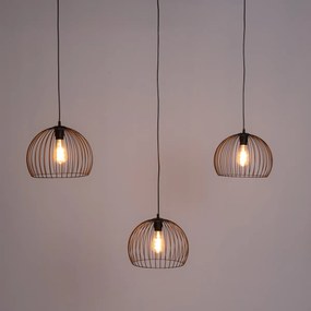Moderne hanglamp zwart 3-lichts - Koopa