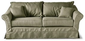 Rivièra Maison - Bond Street Sofa 2.5 Seater, oxford weave, forest green - Kleur: groen