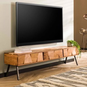Stoer Acaciahouten Tv-meubel - 180x40x45cm.