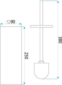 WC-borstels B106 BRUSH GOLD