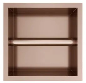 Hotbath &MORE Inbouw Toiletrol Houder - 16x16x13cm - Geborsteld koper PVD PH016BCP