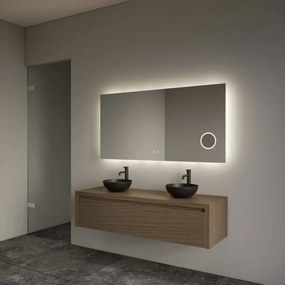 Gliss Design Ares badmeubel 120cm ash gray met zwarte waskommen
