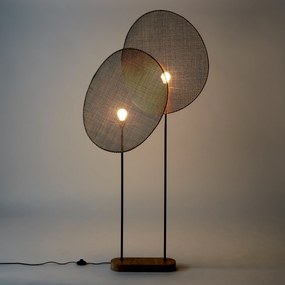 Staande lamp in rotan, design E. Gallina, Canopée