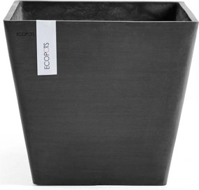 Ecopots bloempot Rotterdam 50 - Vierkant - Dark Grey - 50 x H43,5 cm