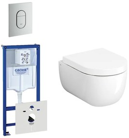Clou Hammock Compact Toiletset - inbouwreservoir - wandtoilet - softclose - quickrelease - bedieningsplaat verticaal -mat chroom 0729205/0729241/sw106248/sw106250/
