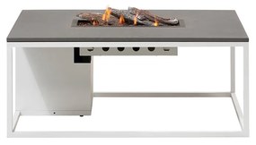 Cosi Fires Cosiloft lounge vuurtafel 120 cm wit - grey top