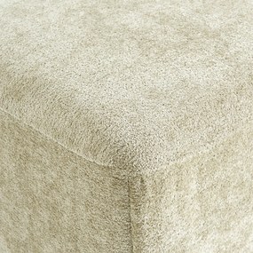 Poef voor modulaire bank, jacquard chenille, AMAD