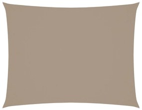 vidaXL Zonnescherm rechthoekig 4x6 m oxford stof taupe