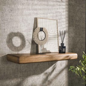 Trendy Wandplank Mangohout - 118x35x10cm.