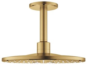 GROHE Rainshower SmartActive 310 Hoofddouche - 31cm - 2 straalsoorten - plafondarm 14.2cm - geborsteld cool sunrise 26477gn0