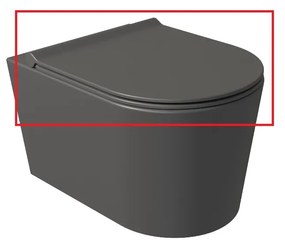 Salenzi Form Slim toiletzitting mat antraciet