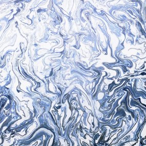 DUTCH WALLCOVERINGS Behang Liquid Marble blauw