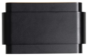 Industriële wandlamp zwart 2-lichts - Coen