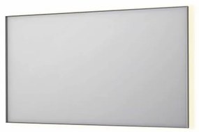 INK SP32 spiegel - 140x4x80cm rechthoek in stalen kader incl indir LED - verwarming - color changing - dimbaar en schakelaar - geborsteld RVS 8410083