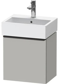 Duravit D-Neo wastafelonderkast 43.4x44x32.2cm Linksdraaiend 1 deur Betongrijs Mat de4217l0707