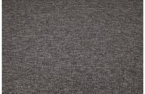 Goossens Bank Nora grijs, stof, 2,5-zits, stijlvol landelijk met ligelement rechts
