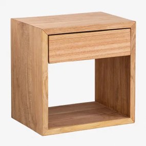 Gyda Zwevend Nachtkastje Van Hout ↔︎ 40 Cm - Sklum