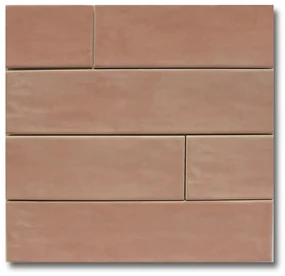 Hoogglans Wandtegel 7.5x30 Cm Baluarti Roze A366