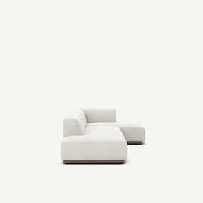 XL rechte hoekbank in linnen fluweel, JACOPO