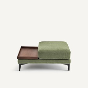 Voetensteun met dienblad, polyester katoen, MODERNISTE, ontwerp Emmanuel Gallina