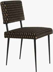 Fluwelen eetkamerstoel M-Chair