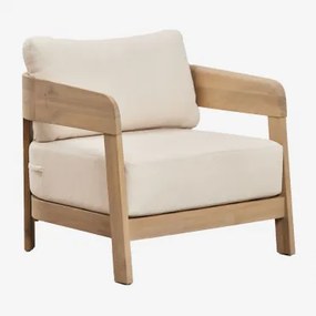 Uleno Acacia Houten Fauteuil Marrón Acacia Claro - Sklum