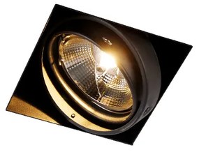 Inbouwspot zwart GU10 AR111 Trimless - Oneon Modern GU10 vierkant Binnenverlichting Lamp