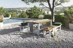 Picknick Set 4 personen 200 cm Teak Old teak greywash Lifestyle Garden Furniture Los