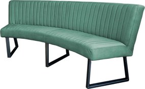 Eetkamerbank - Hengelo - stof Element turquoise 15 - geschikt voor ovale tafel 200 cm
