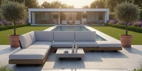 The Outsider Hoek Loungeset - Lodewijk - Acacia - Grijs - The Outsider