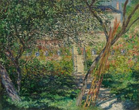 Kunstreproductie A Garden in Vetheuil; Le Jardin de Vetheuil, 1881, Claude Monet