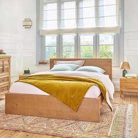 Bed in geborsteld massief grenen, Lunja