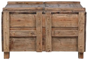 vidaXL Salontafel 65x65x38 cm massief gerecycled hout