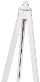 Landelijke vloerlamp tripod wit - Tripod Classic