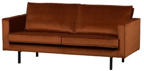 BePureHome Rodeo Velvet 2,5-zits Bank Fluweel Roest