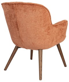 Dutchbone Lenn Retro Fauteuil Terra Fluweel