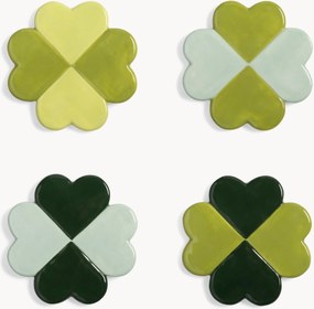 Handgemaakte onderzetters Lucky, 4 stuks