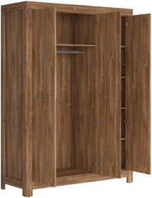 Kledingkast Etrlire 120, Stirling eik, 210x150x56cm, 128 kg, Kledingkast deuren: Met scharnieren, Aantal planken: 5, Aantal planken: 5