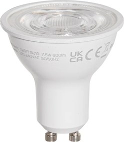 Set van 5 GU10 50mm LED lampen helder 7.5W 800 lm 3000K